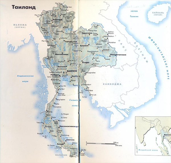 083-Карта Таиланда